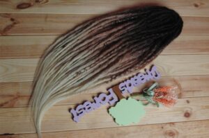Pure take a look at synthetic double ended black brown blonde ombre dreads hair extensions dreadlocks boho single ended DE or SE