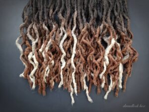 High Quality Realistic Hand Crocheted Dreadlock * Faux loc * Dread Ombre * Faux Dreadlock * Curly * Faux Loc * Synthetic Attach * Synthetische