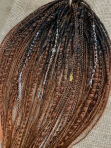 Artificial dreads extensions/Double ended dreadlocks & braids/Handmade viking dreadlock/Assorted styles/Brown Ombre fear/DE Hair extension