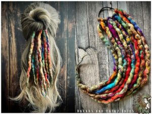 Dreads-Haarband "Regenbogen"