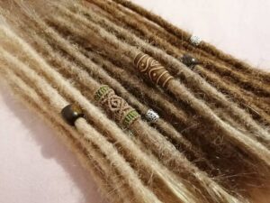 Dreadset 50 cm dunkelblond Echthaar Dreadextensions 20" Dreads Dreadlocks Dreadverlängerungen true human hair worldwide starting up