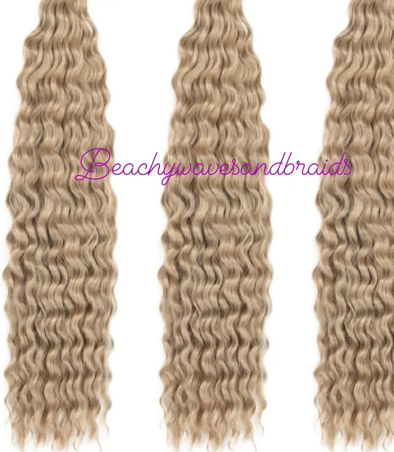 Wavy Dreadlock Curls Beefy Head Blonde