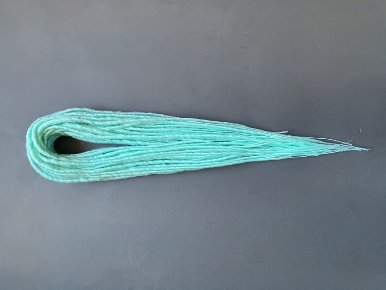 Artificial dreads turquoise prolonged dreadlocks custom colour