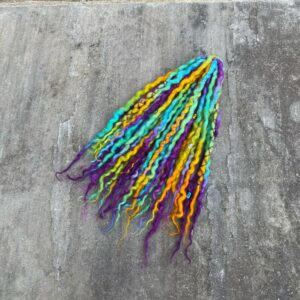 Dreadlocks – Single Ended – Paradise Pixie – Custom Wool Hair Accessories