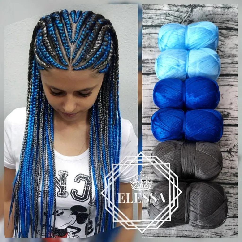 SET of Brazilian Chronicle for Braids Excessive-Quality Acrylic wool for Hair Jumbo Braids, Senegalese Twist, Wraps Natural Knitting Hair, Two Color